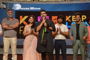 Natyam movie Pre-Release Event attended by Actress Sandhya Raju and Guest Ram Charan Teja