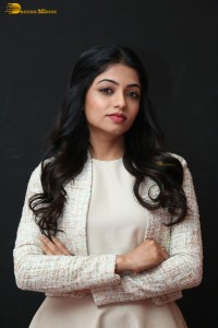 actress navya swamy in a white dress
