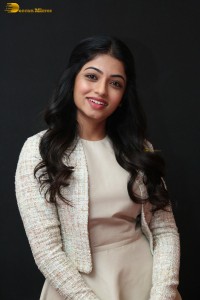 actress navya swamy in a white dress