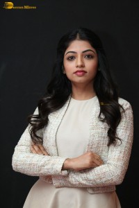 actress navya swamy in a white dress