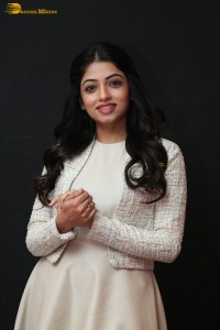 actress navya swamy in a white dress