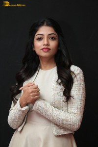 actress navya swamy in a white dress