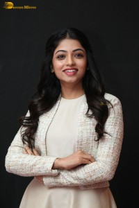 actress navya swamy in a white dress