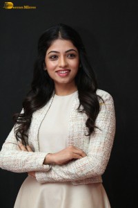 actress navya swamy in a white dress