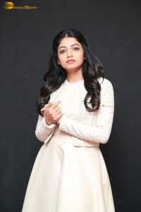 actress navya swamy in a white dress