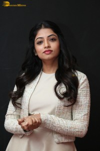 actress navya swamy in a white dress