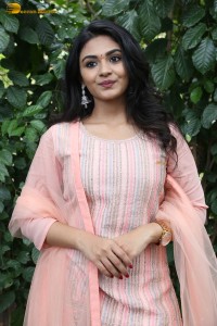 Indian actress nayan sarika cute in a pink salwar dress