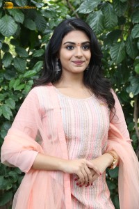Indian actress nayan sarika cute in a pink salwar dress