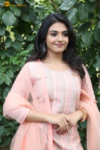 Indian actress nayan sarika cute in a pink salwar dress