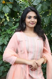 Indian actress nayan sarika cute in a pink salwar dress