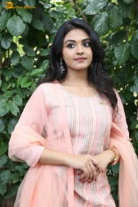 Indian actress nayan sarika cute in a pink salwar dress