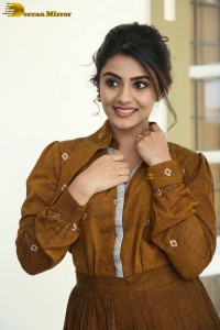 actress nayan sarika gorgeous in brown skirt and shirt