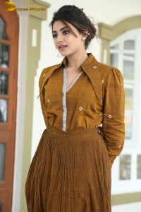 actress nayan sarika gorgeous in brown skirt and shirt