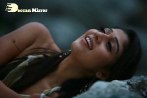 Nayanthara outdoor photoshoot in a brown and white dress