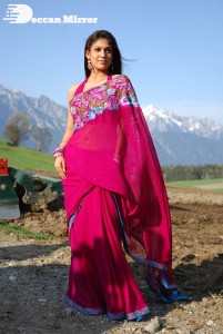 Actress Nayanthara in a Pink Saree