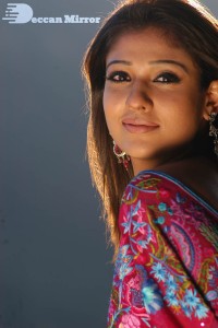 Actress Nayanthara in a Pink Saree