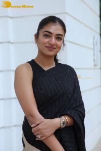 Telugu Actress Nazriya Nazim in a Black Saree