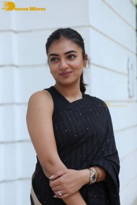 Telugu Actress Nazriya Nazim in a Black Saree