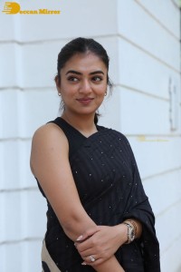Telugu Actress Nazriya Nazim in a Black Saree