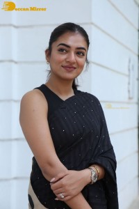 Telugu Actress Nazriya Nazim in a Black Saree