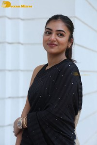 Telugu Actress Nazriya Nazim in a Black Saree