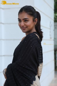 Telugu Actress Nazriya Nazim in a Black Saree