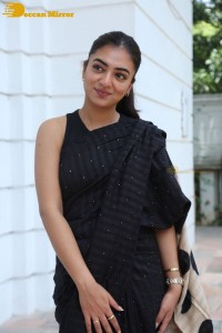 Telugu Actress Nazriya Nazim in a Black Saree