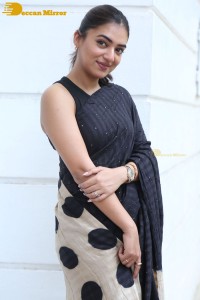 Telugu Actress Nazriya Nazim in a Black Saree