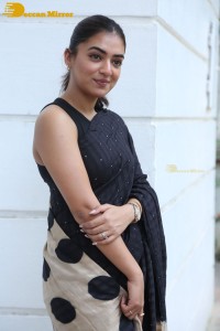 Telugu Actress Nazriya Nazim in a Black Saree