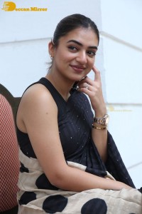 Telugu Actress Nazriya Nazim in a Black Saree