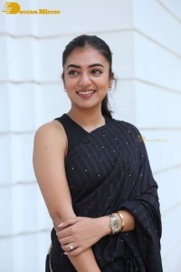 Telugu Actress Nazriya Nazim in a Black Saree
