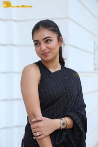 Telugu Actress Nazriya Nazim in a Black Saree