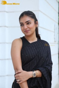 Telugu Actress Nazriya Nazim in a Black Saree