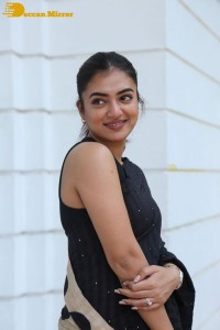 Telugu Actress Nazriya Nazim in a Black Saree