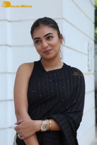 Telugu Actress Nazriya Nazim in a Black Saree