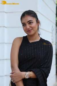 Telugu Actress Nazriya Nazim in a Black Saree