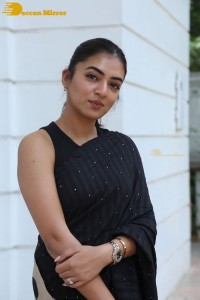 Telugu Actress Nazriya Nazim in a Black Saree