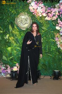 actress neha dhupia gorgeous in a black dress at a function