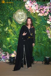actress neha dhupia gorgeous in a black dress at a function