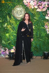 actress neha dhupia gorgeous in a black dress at a function