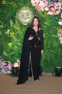 actress neha dhupia gorgeous in a black dress at a function