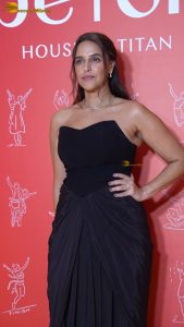 actress neha dhupia gorgeous in a black dress