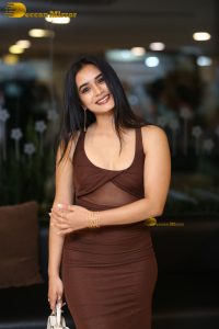 actress neha krishna gorgeous in a brown dress