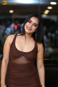 actress neha krishna gorgeous in a brown dress