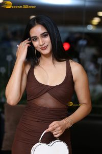 actress neha krishna gorgeous in a brown dress