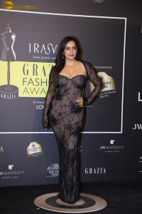 actress neha sharma dazzles at a movie event in a black dress