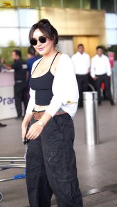 bollywood actress neha sharma sexy in a black top