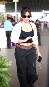 bollywood actress neha sharma sexy in a black top