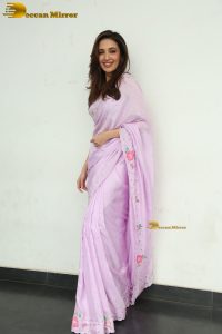 tollywood actress neha shetty pretty in a pink saree
