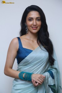 actress Neha Shetty ravishing looks in a blue saree